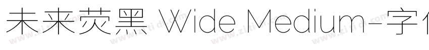 未来荧黑 Wide Medium字体转换